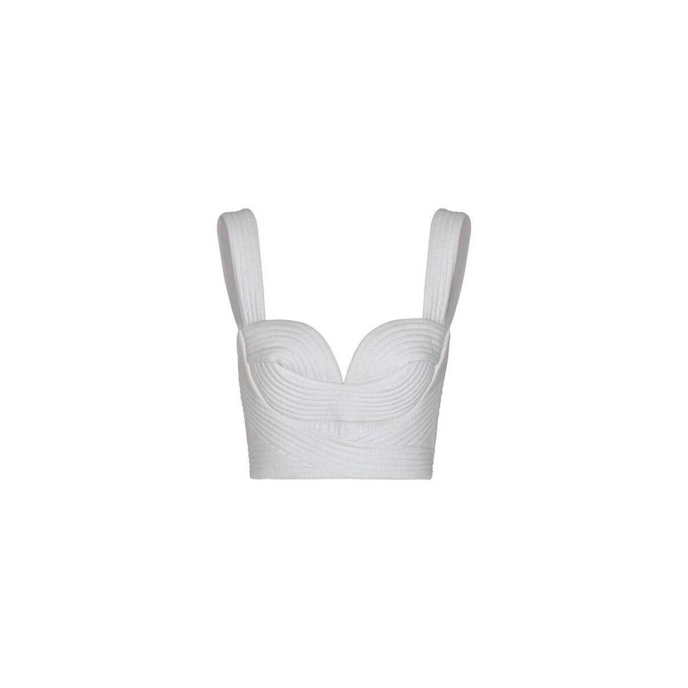 NEW ANDRES OTALORA women's a tu lado bustier top in off - white